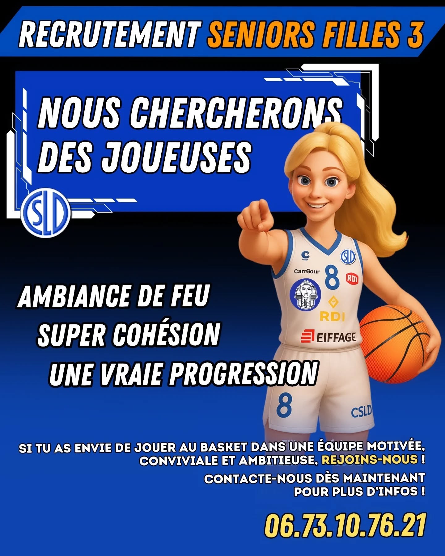 CSLD : recrutement seniors filles 3