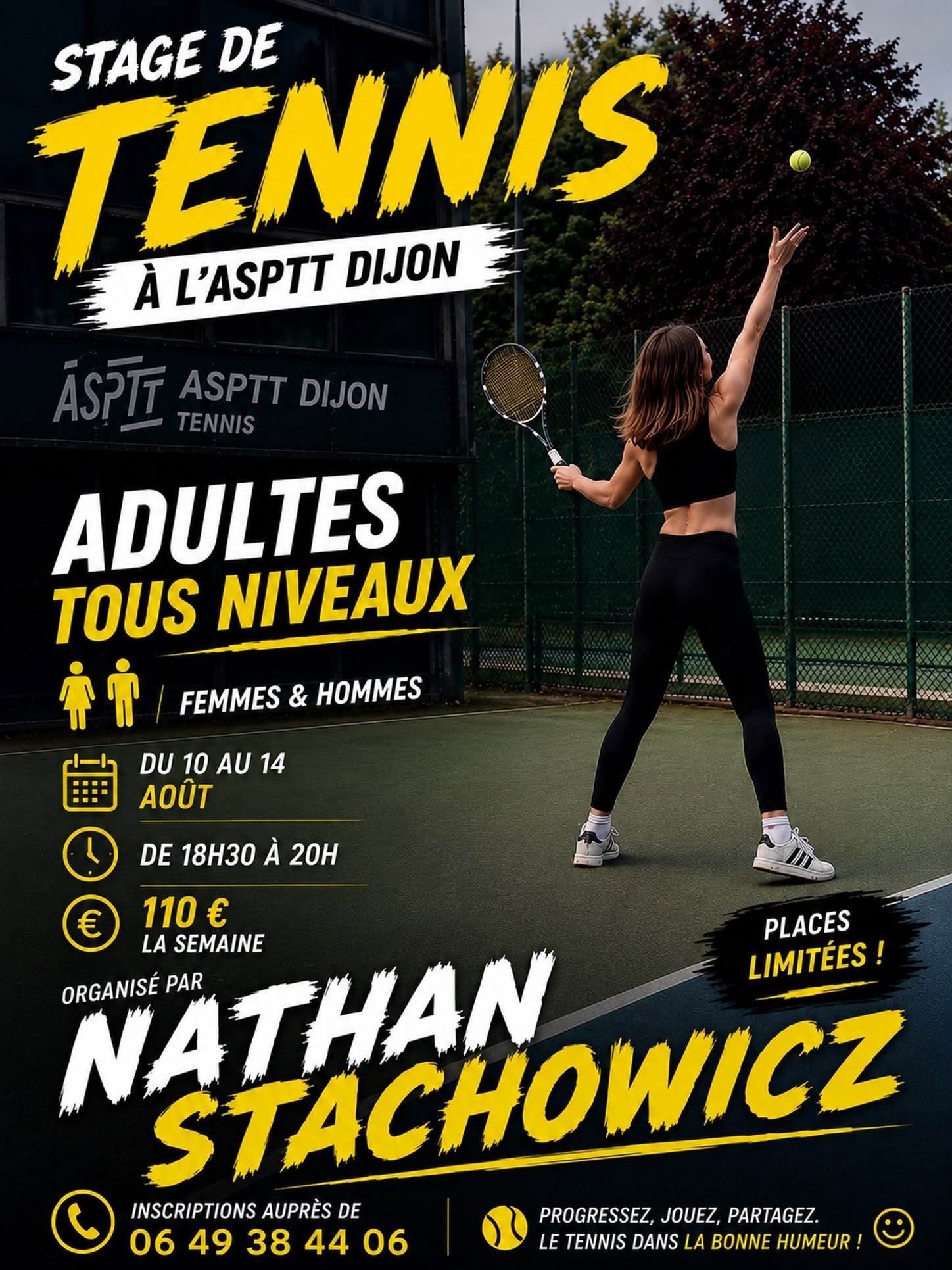 Stage de tennis à l'ASPTT Dijon