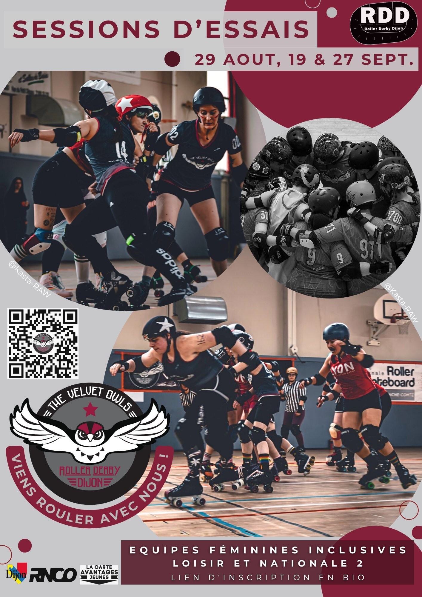 Sessions d’essais Roller Derby Dijon