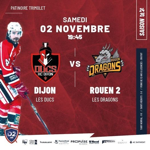 Dijon les Ducs / Rouen 2  les Dragons