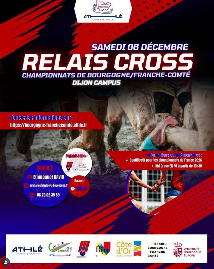 Relais cross championnats de Bourgogne / Franche-Comté