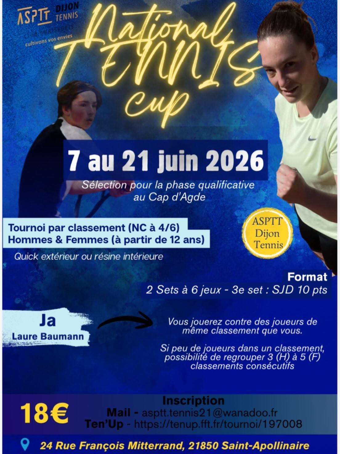 National tennis cup du 7 au 21 juin 2026