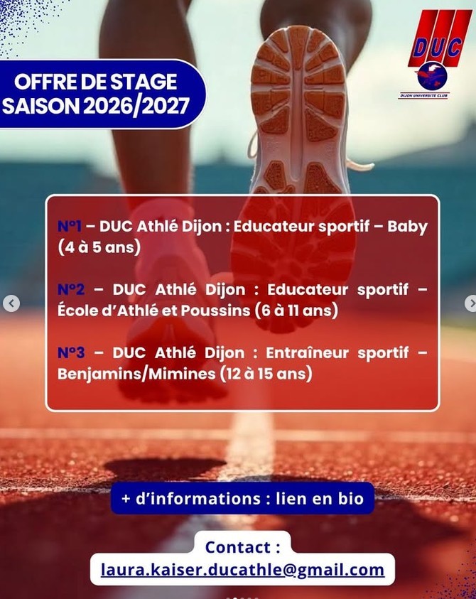 DUC athlétisme : offre de stage