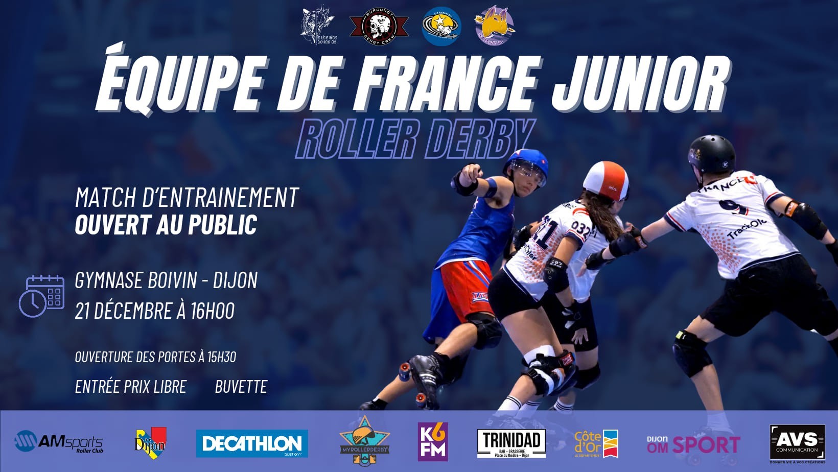 Match d'entrainement de l'équipe de France junior de roller derby