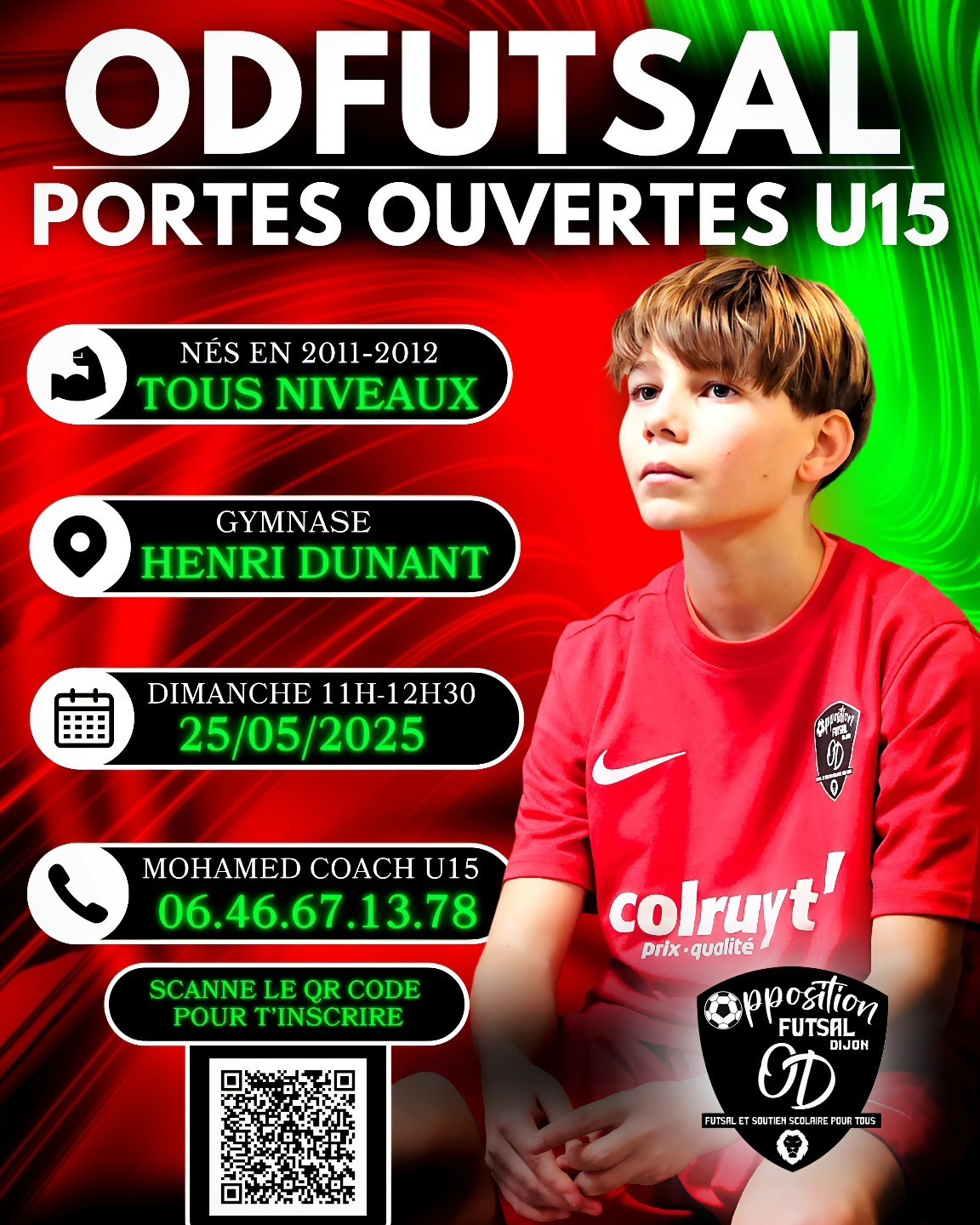 OD futsal : Portes ouvertes U15