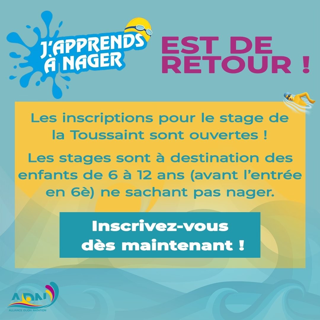 J'apprends à nager est de retour !