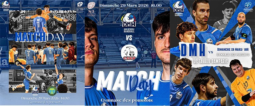 Week end de matchs à domicile pour le DMH association dimanche 29 mars
