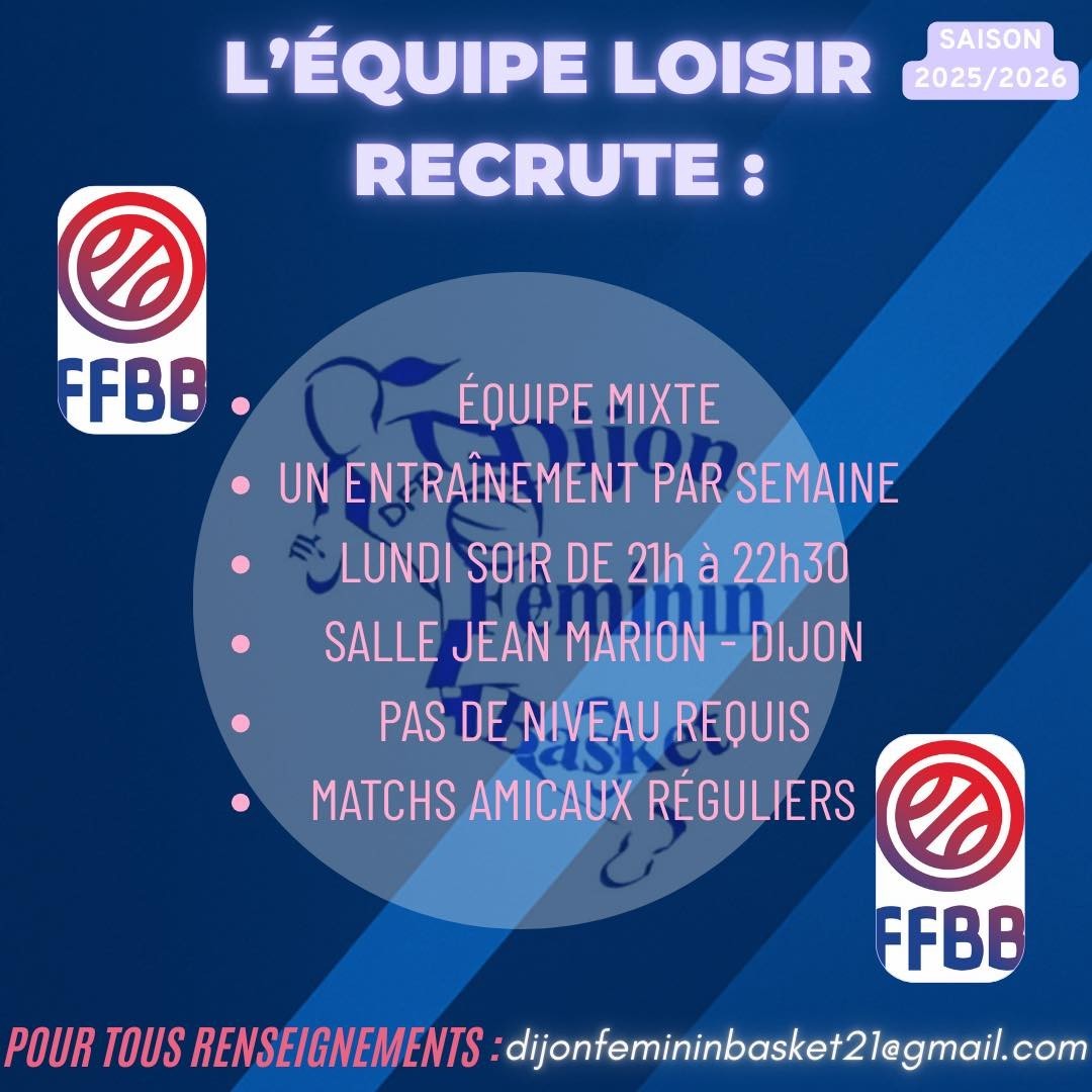 DIjon féminin recrute !