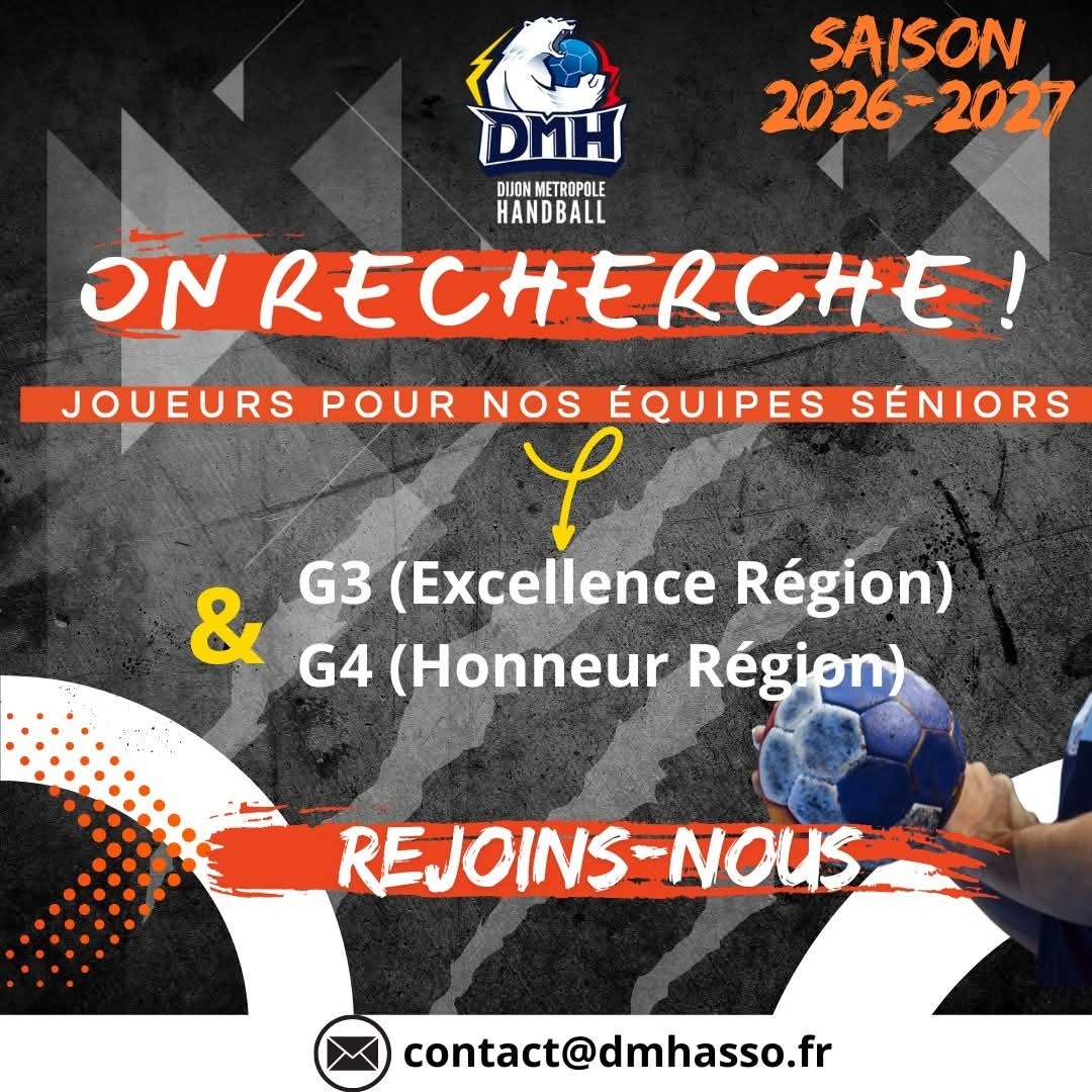 Le DMH association recherche des joueurs pour ses équipes séniors.