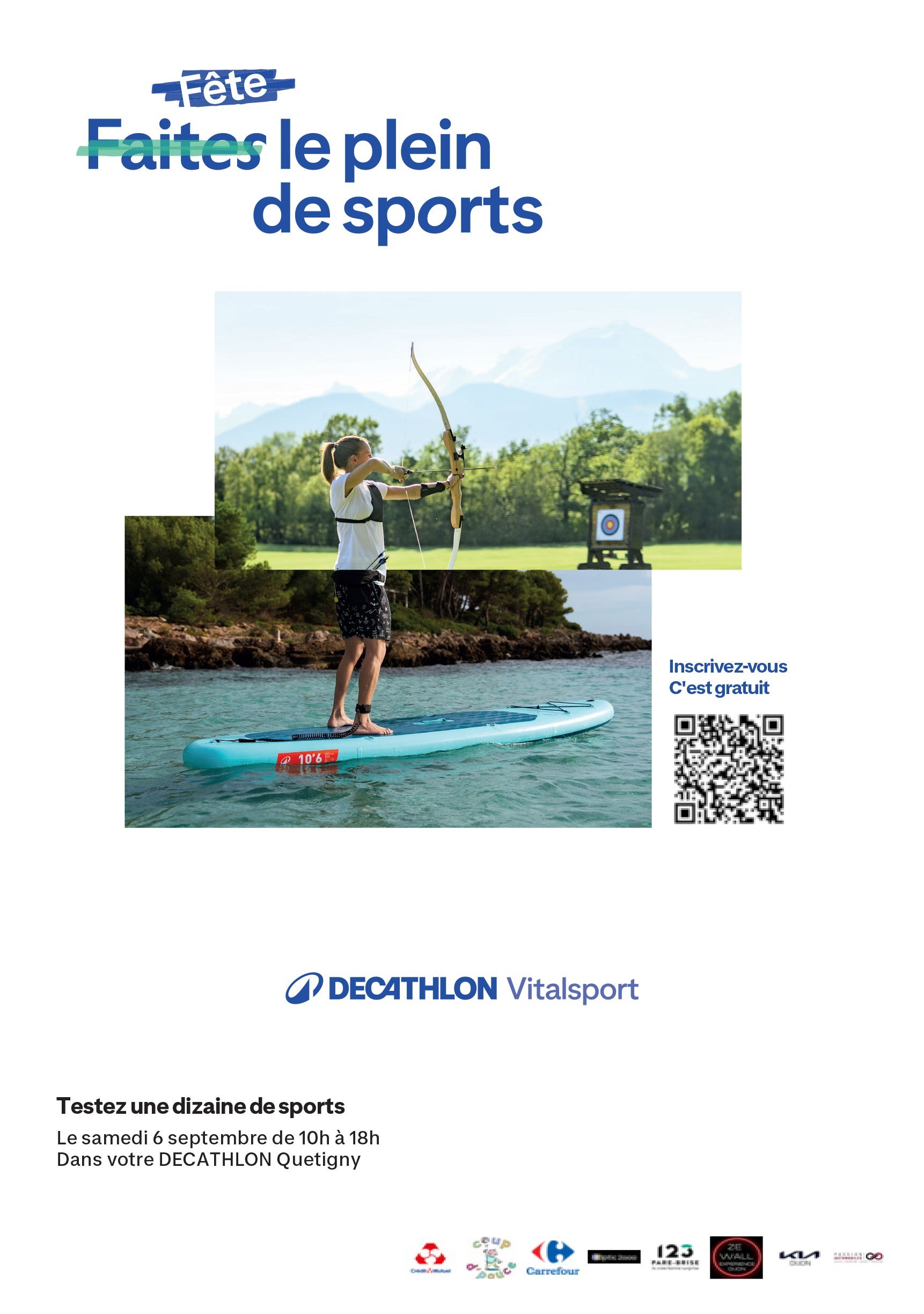 Notre partenaire Décathlon organise le vitalsport !