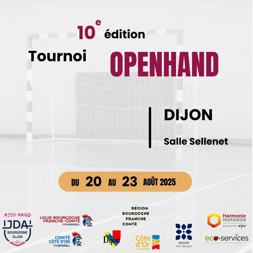 JDA handball association : 10ème édition tournoi openhand