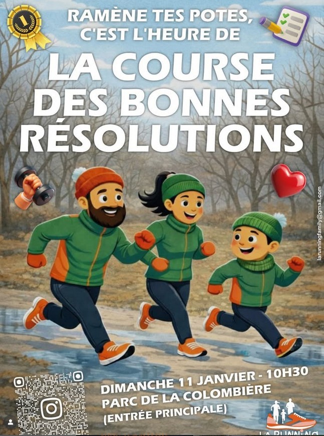 Running family :  course dimanche 11 janvier