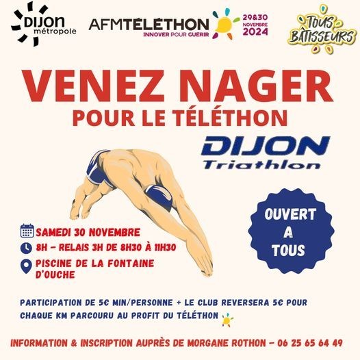 Venez nager pour le téléthon