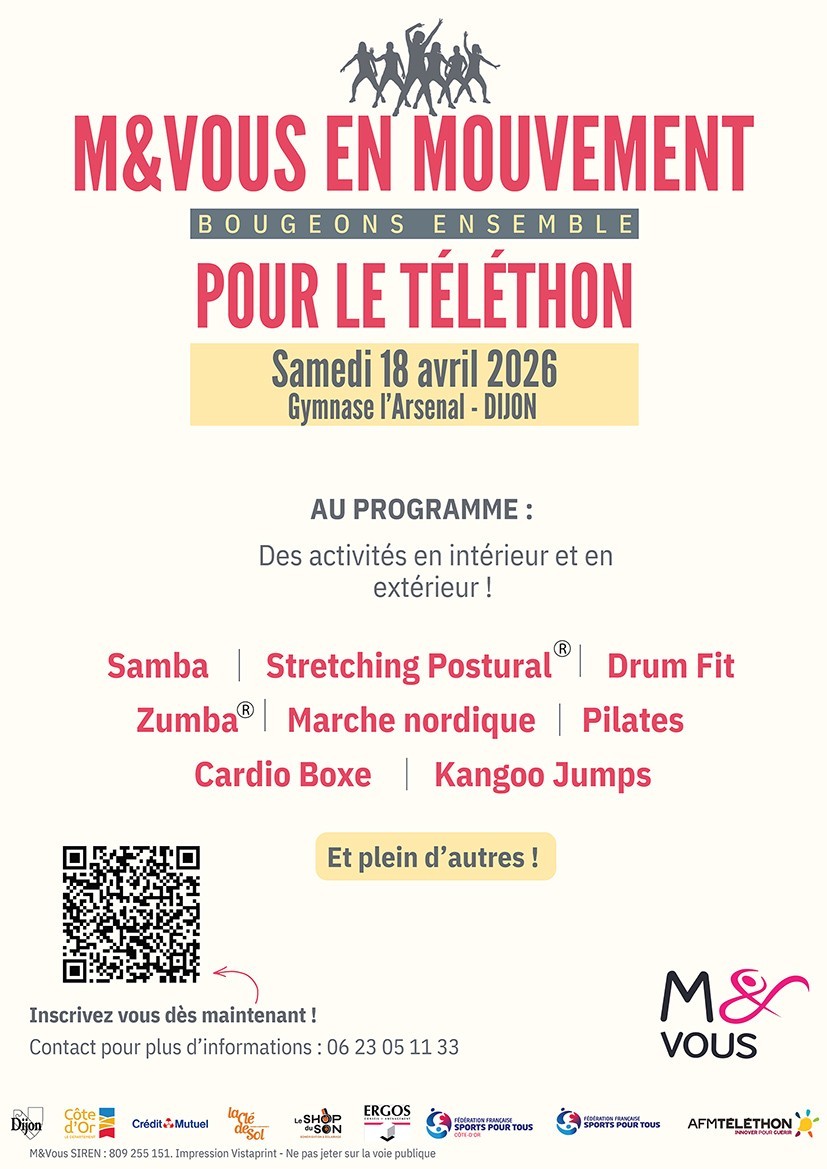 M&Vous en mouvement pour le téléthon