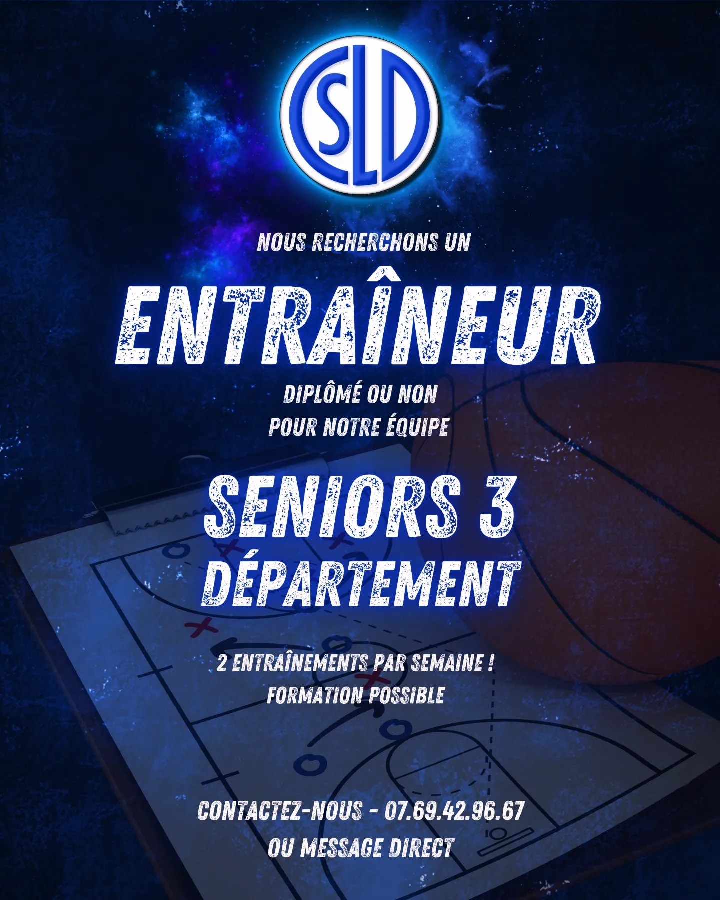 LE CSLD recherche un entraîneur pour son équipe seniors 3