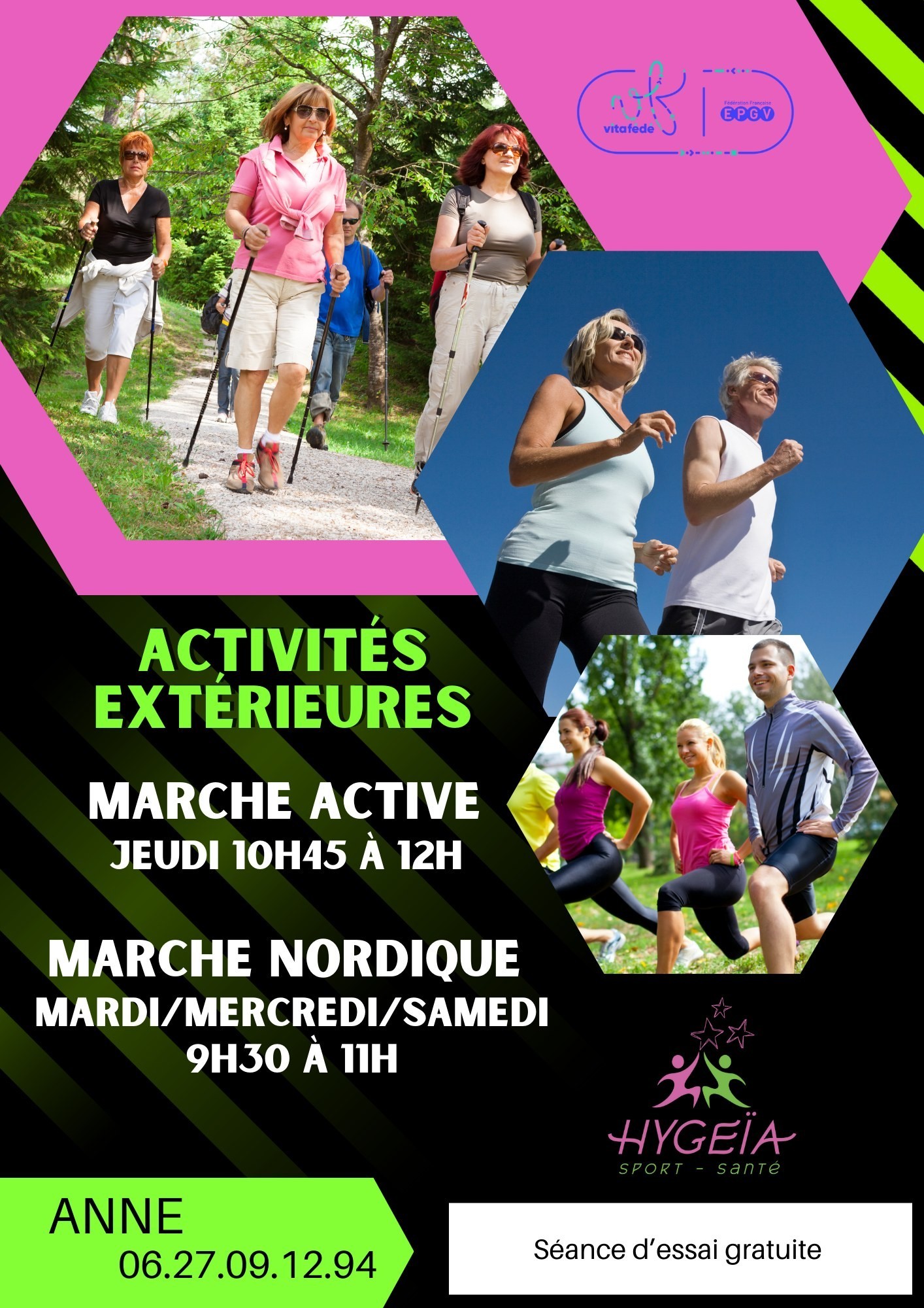 Activités extérieures proposées par Hygéïa Sport Santé