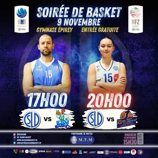 Soirée de basket le 9 novembre