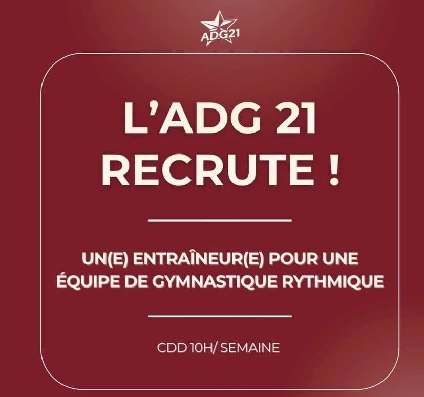 L'ADG 21 recrute !