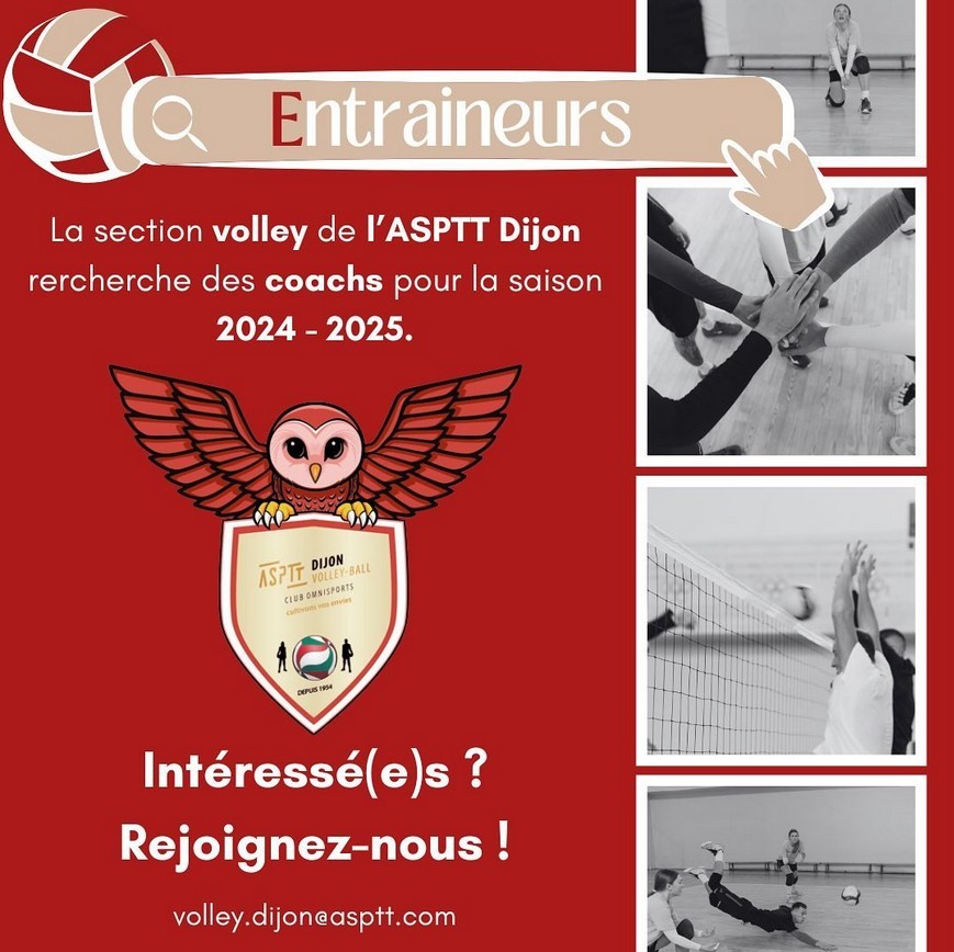 L'ASPTT volley recherche des coachs !