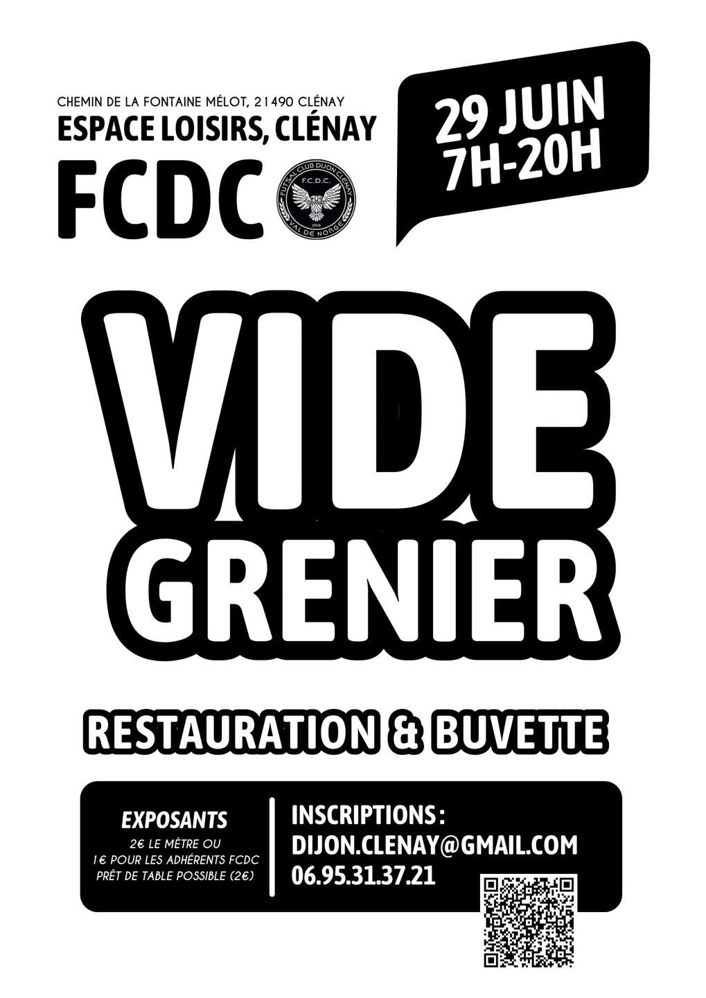 Le futsal club Dijon Clénay organise un vide grenier