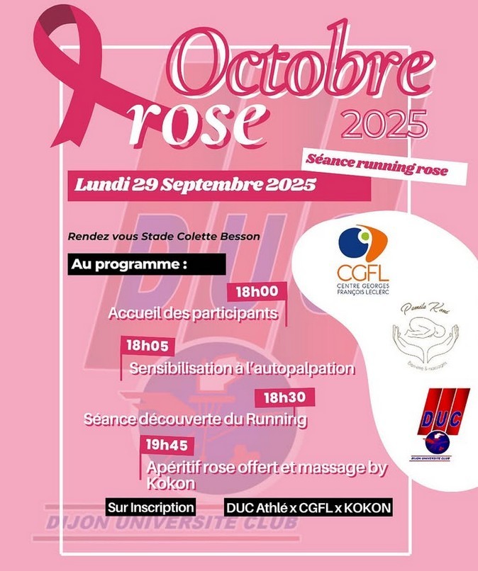Séance découverte Running – Octobre Rose