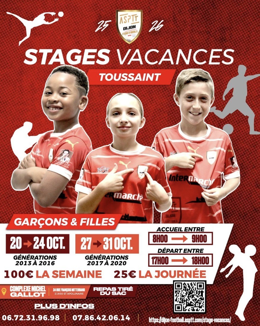 Stages vacances Toussaint ASPTT Football