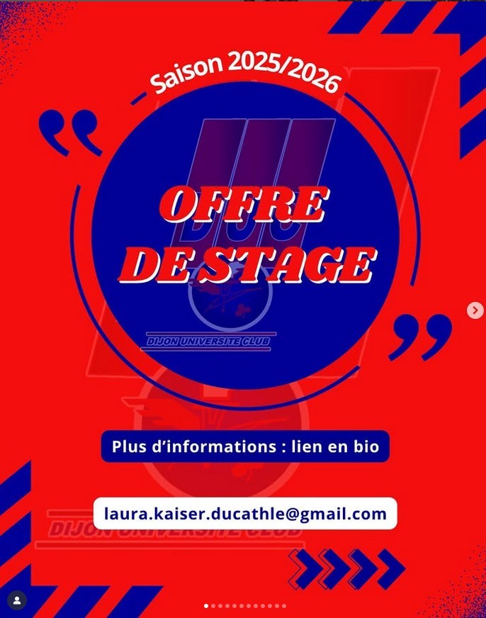 Offre de stage au duc athlétisme