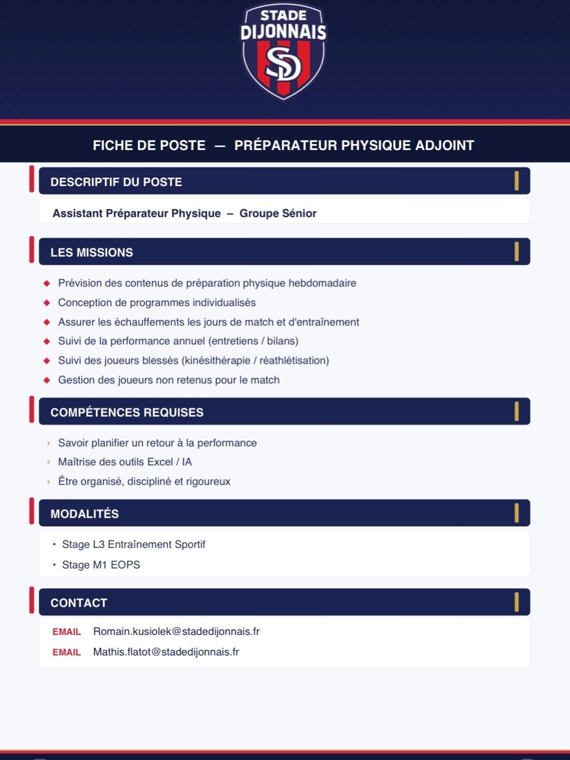 𝗟𝗘 𝗦𝗧𝗔𝗗𝗘 𝗗𝗜𝗝𝗢𝗡𝗡𝗔𝗜𝗦 𝗥𝗘𝗖𝗛𝗘𝗥𝗖𝗛𝗘 𝗨𝗡 𝗔𝗦𝗦𝗜𝗦𝗧𝗔𝗡𝗧 𝗣𝗥𝗘𝗣𝗔𝗥𝗔𝗧𝗘𝗨𝗥 𝗣𝗛𝗬𝗦𝗜𝗤𝗨𝗘