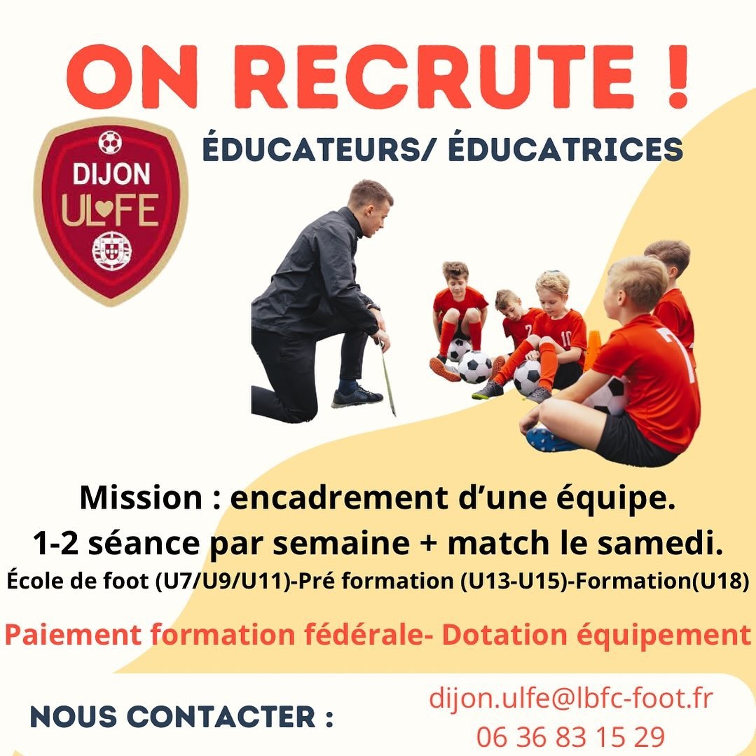 Dijon ULFE recrute des éducateurs / éducatrices