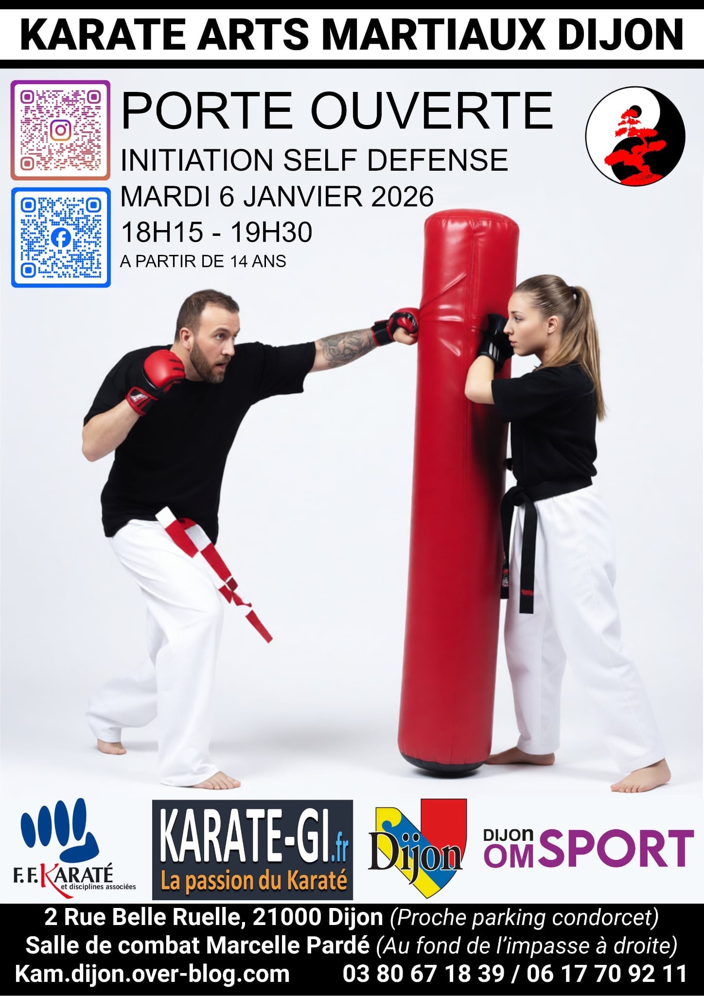 Porte ouverte du KAM DIJON : initiation au self défense
