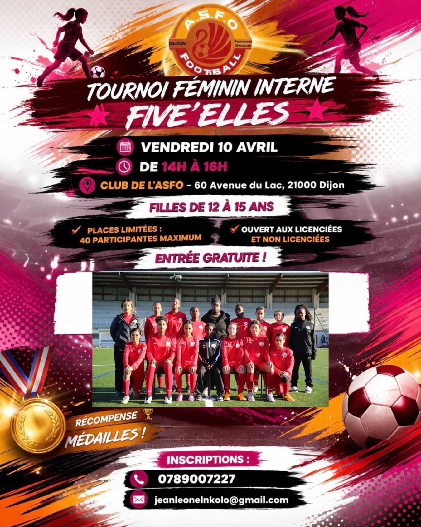 Tournoi féminin interne Five'Elles