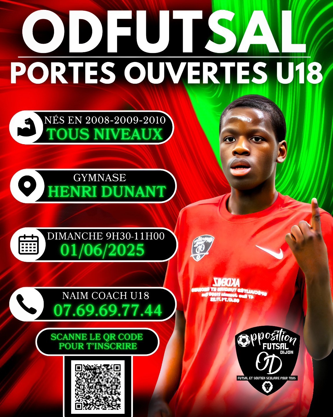 OD futsal : Portes ouvertes U18