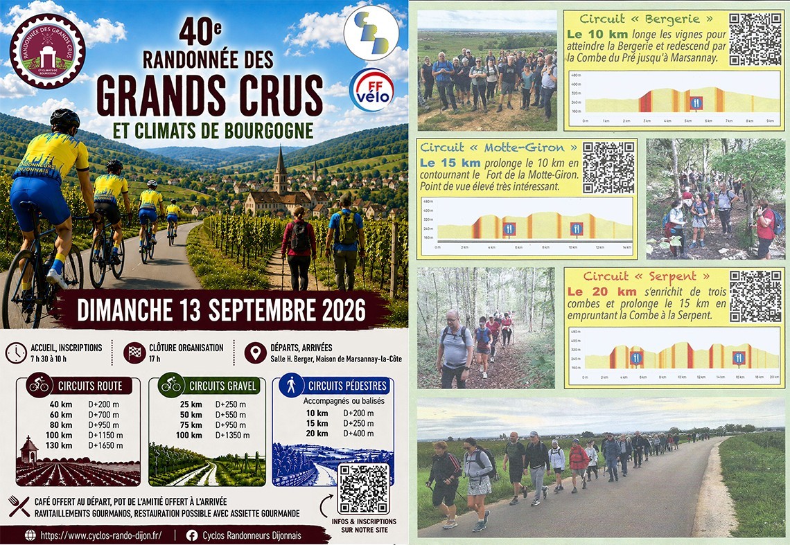 40e randonnée des Grands Crus et climats de Bourgogne