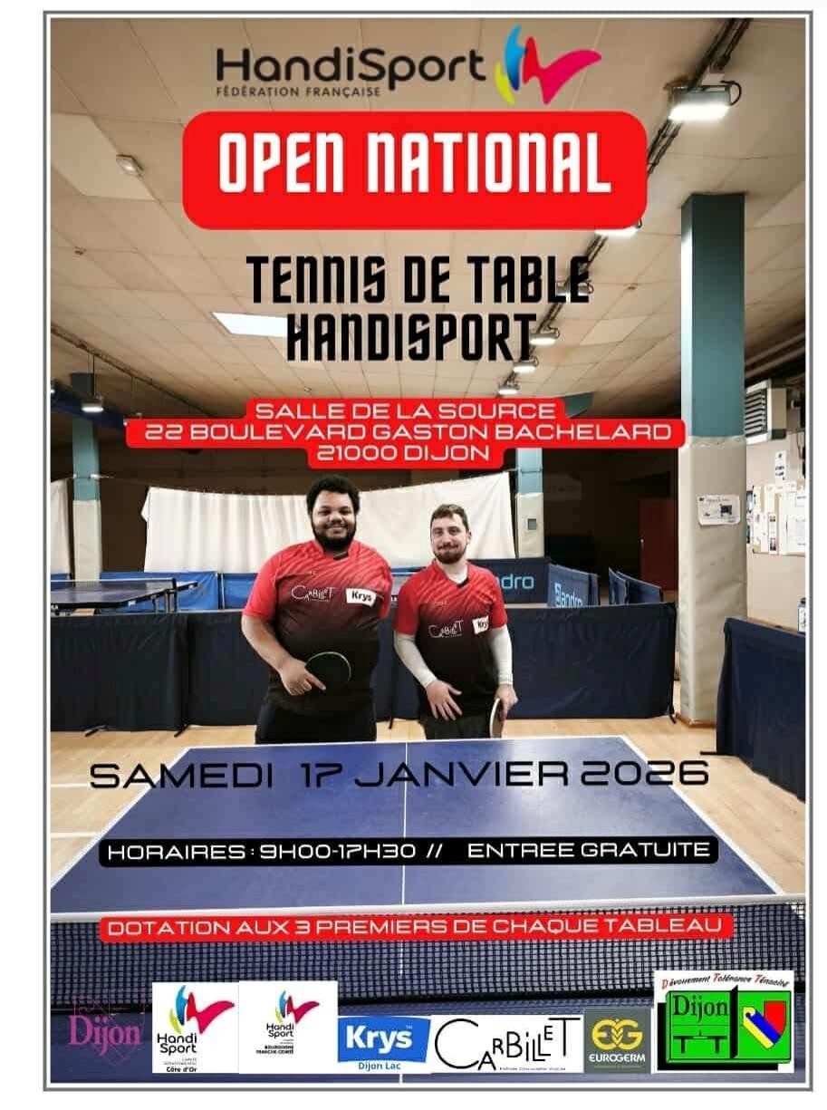 Open national de tennis de table handisport