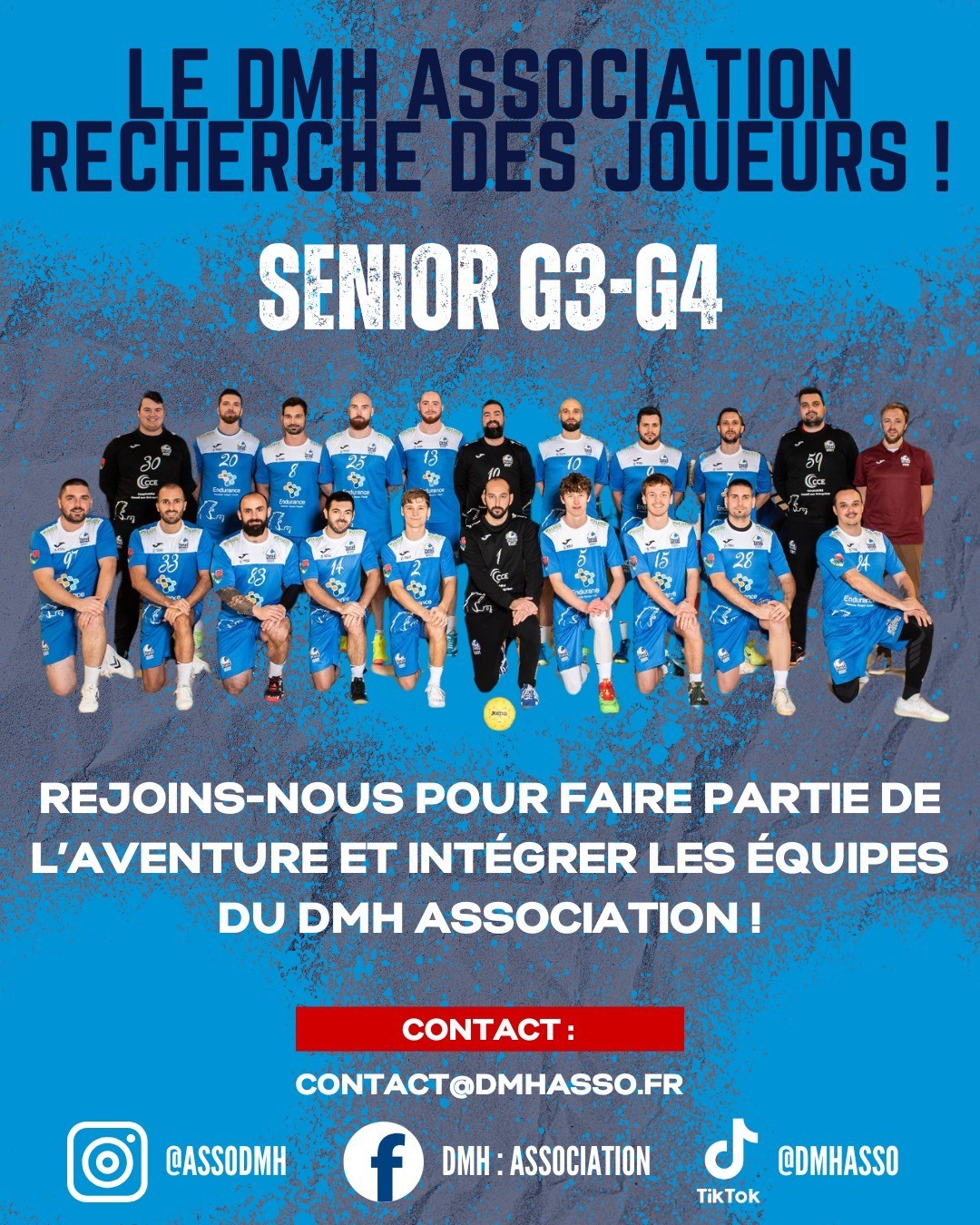 Le DMH association recherche des joueurs senior G3-G4