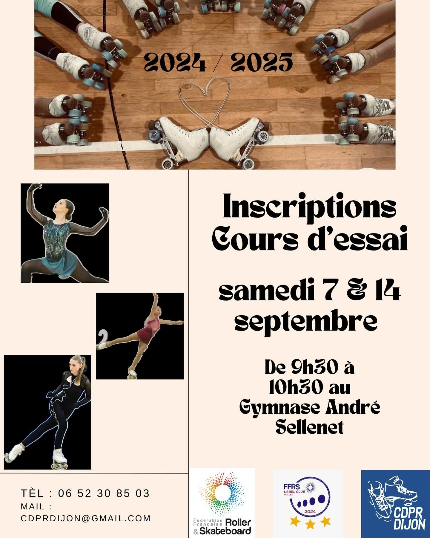 Inscriptions et cours d'essai au CDPR