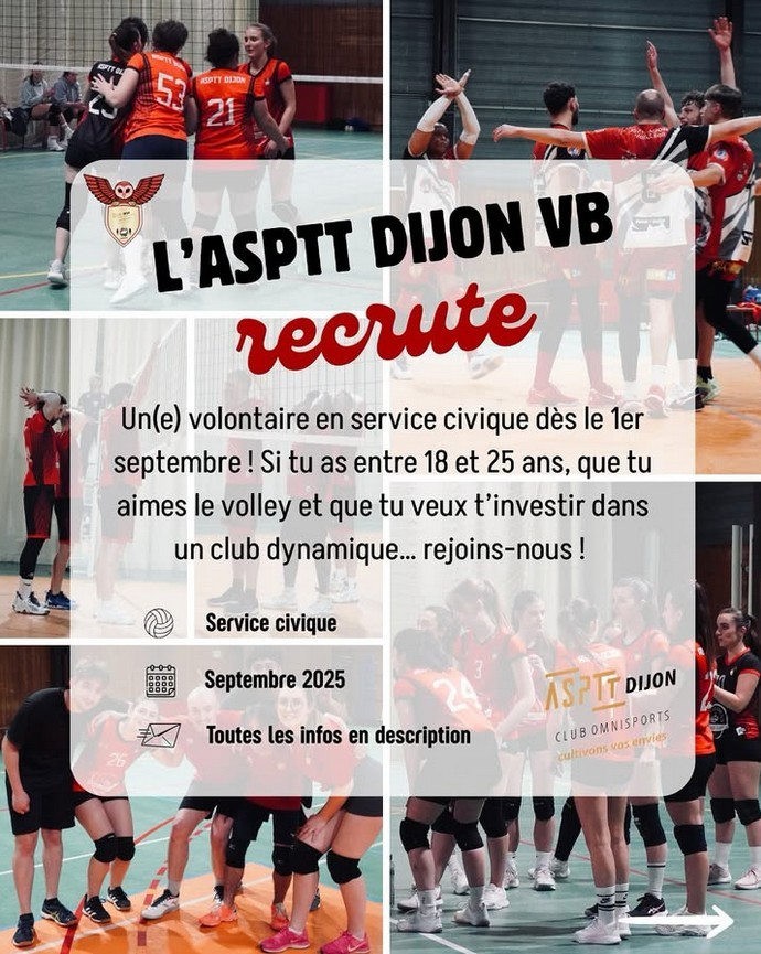 L'ASPTT volley-ball recrute