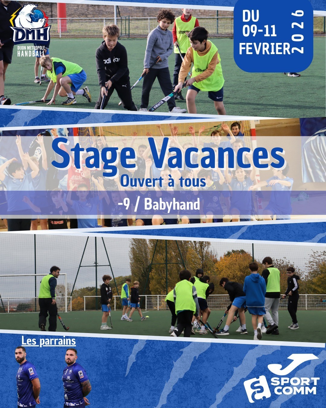 Stage multisports organisé par le Dijon métropole handball du 9 au 11 février 2026