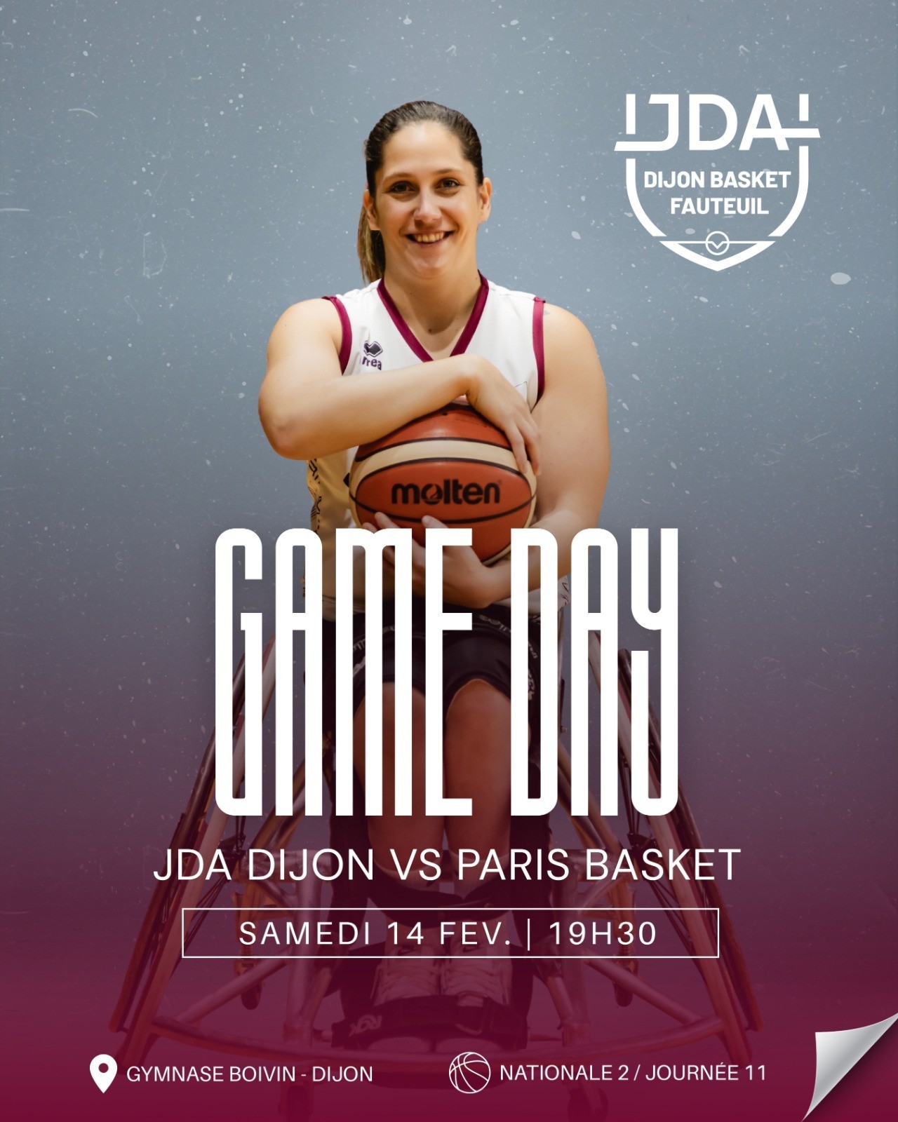 JDA Dijon basket fauteuil / Paris basket