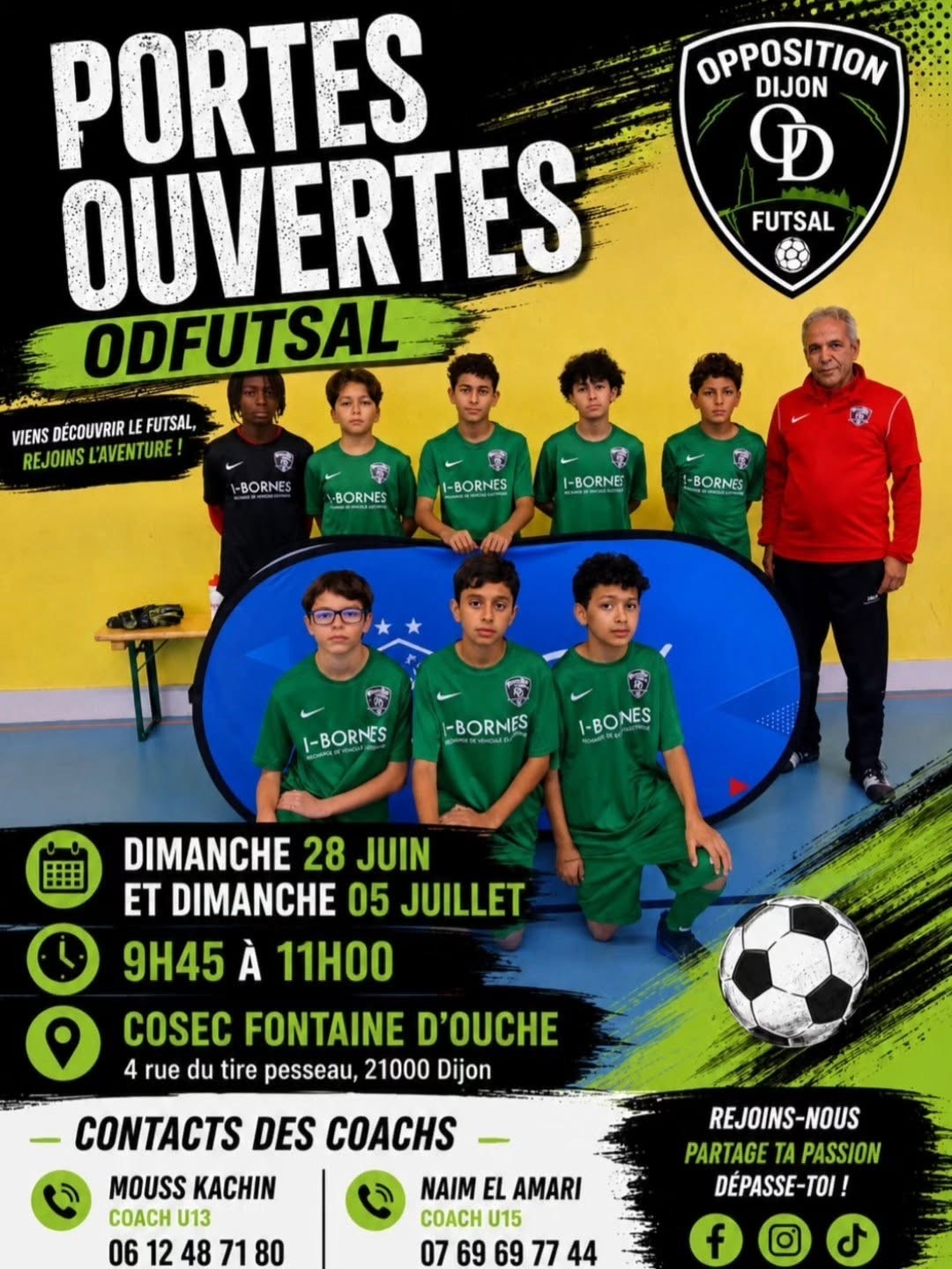 Opposition Dijon Futsal : portes ouvertes