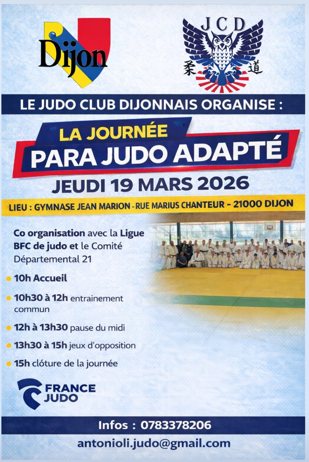 Le judo club dijonnais organise une journée para judo adapté