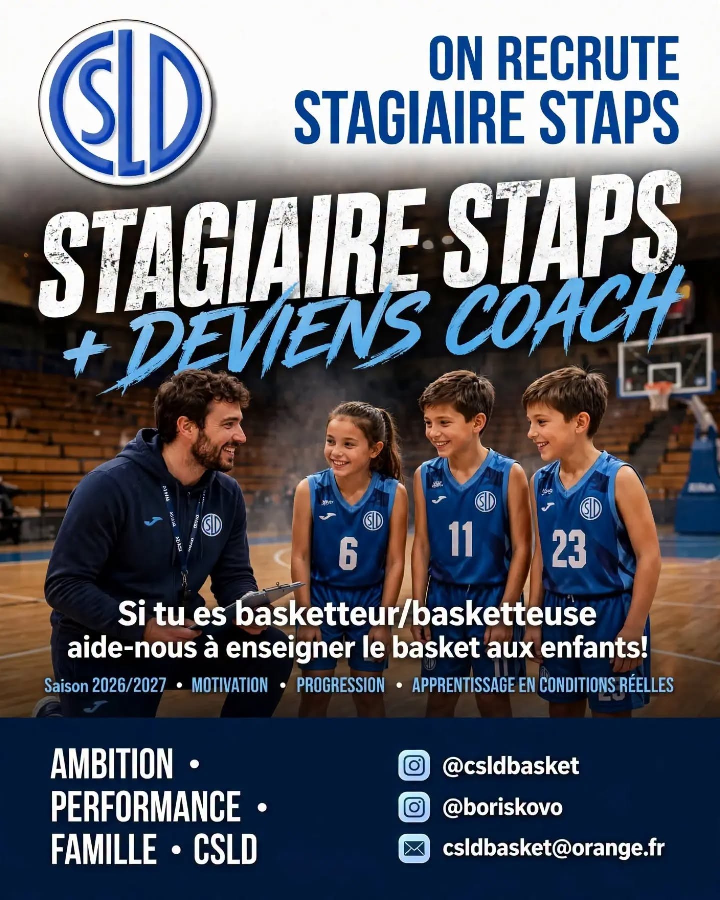 Le CSLD recrute des stagiaire STAPS