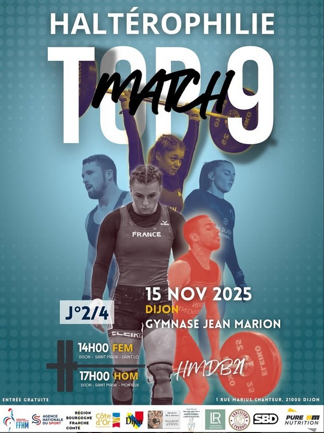 Haltérophilie match top 9