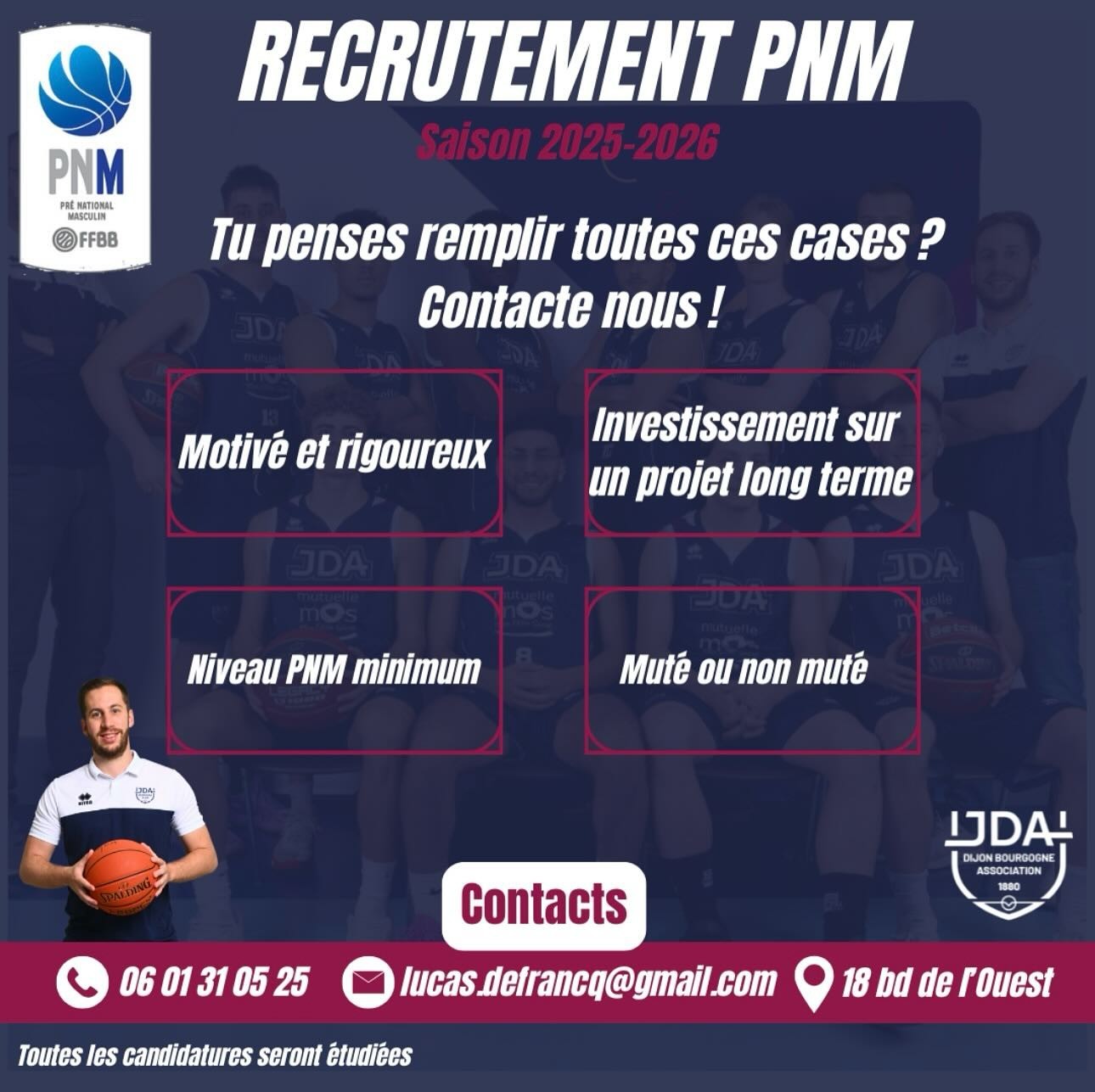 La JDA association recrute !
