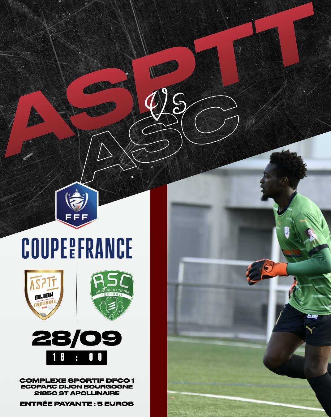 Coupe de France : ASPTT football / ASC Saint Apollinaire