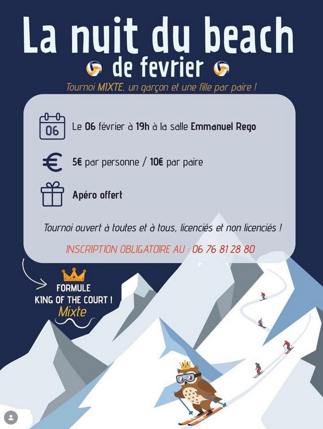 La nuit du beach de février