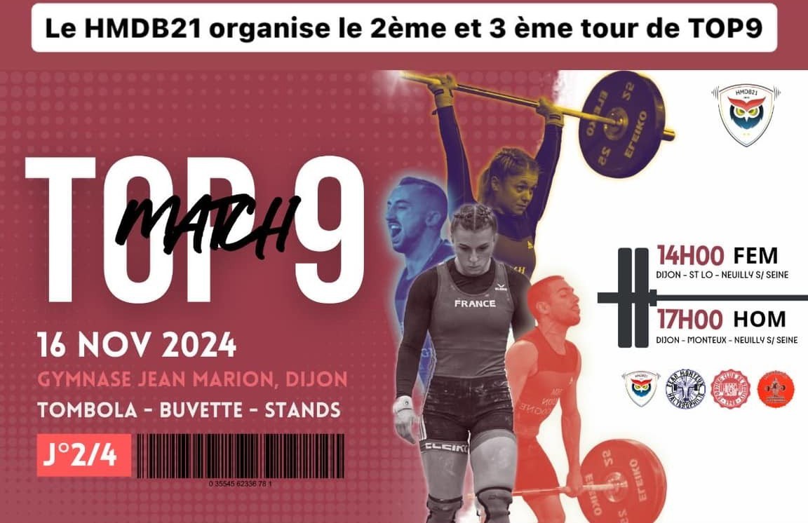 Le HMDB 21 organise le 2ème et 3èle tour de top 9.