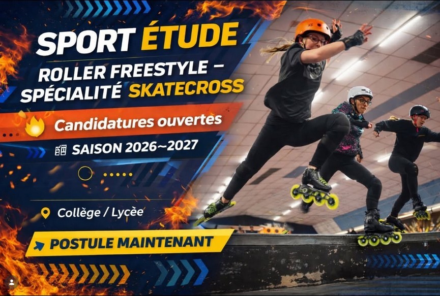 Sport étude roller freestyle spécialité skatecross