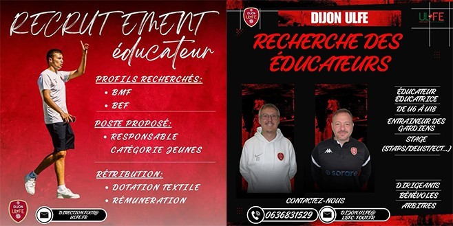 NOUS RECHERCHONS TOUJOURS DES ÉDUCATEURS ET BÉNÉVOLES !