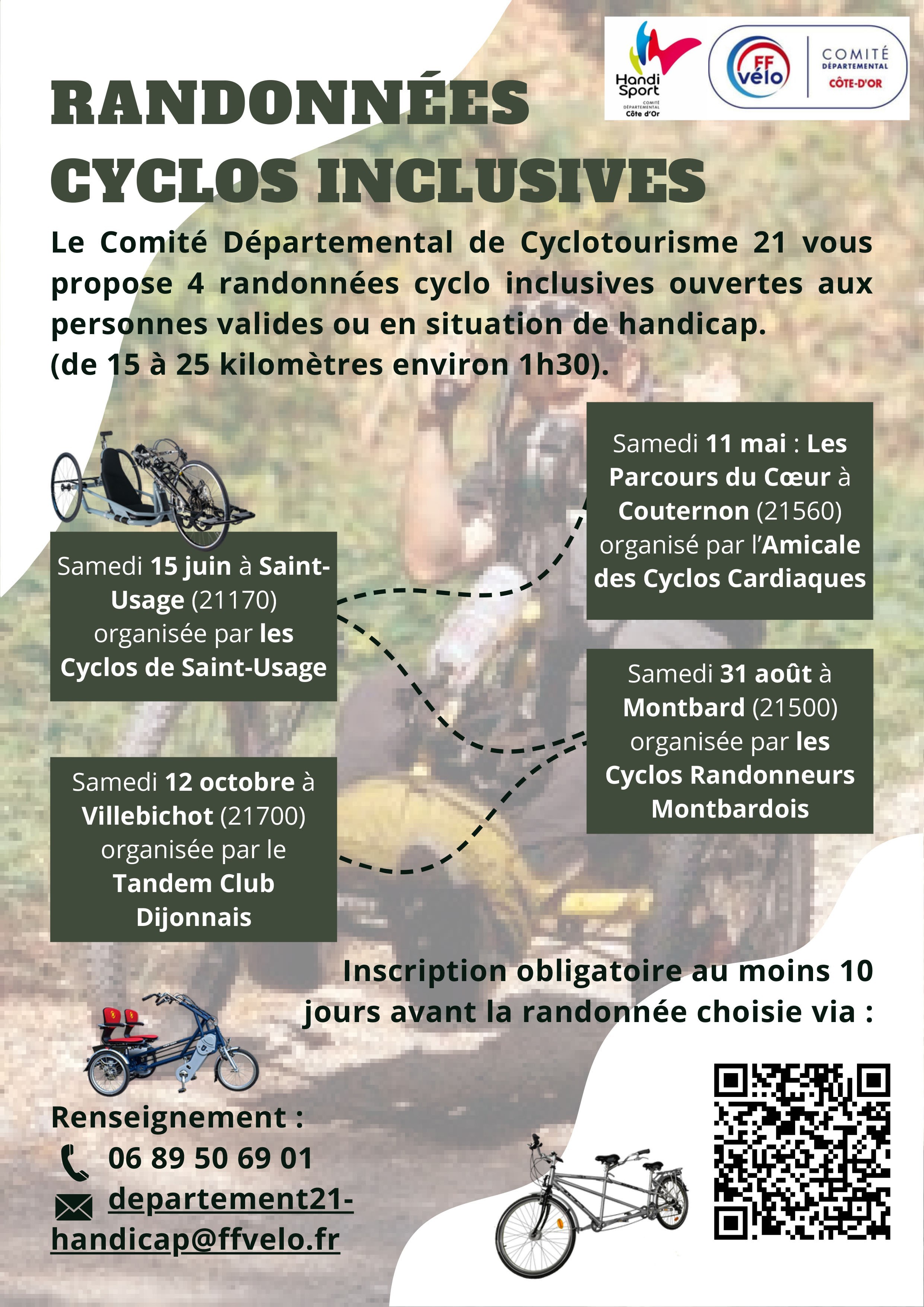 Randonnées cyclos inclusives